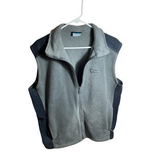 COLUMBIA VEST GRAY MEN'S SIZE L